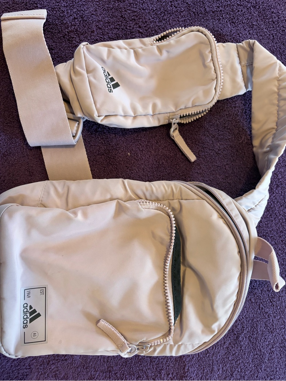 adidas Beige Men’s Sling Belt Bag